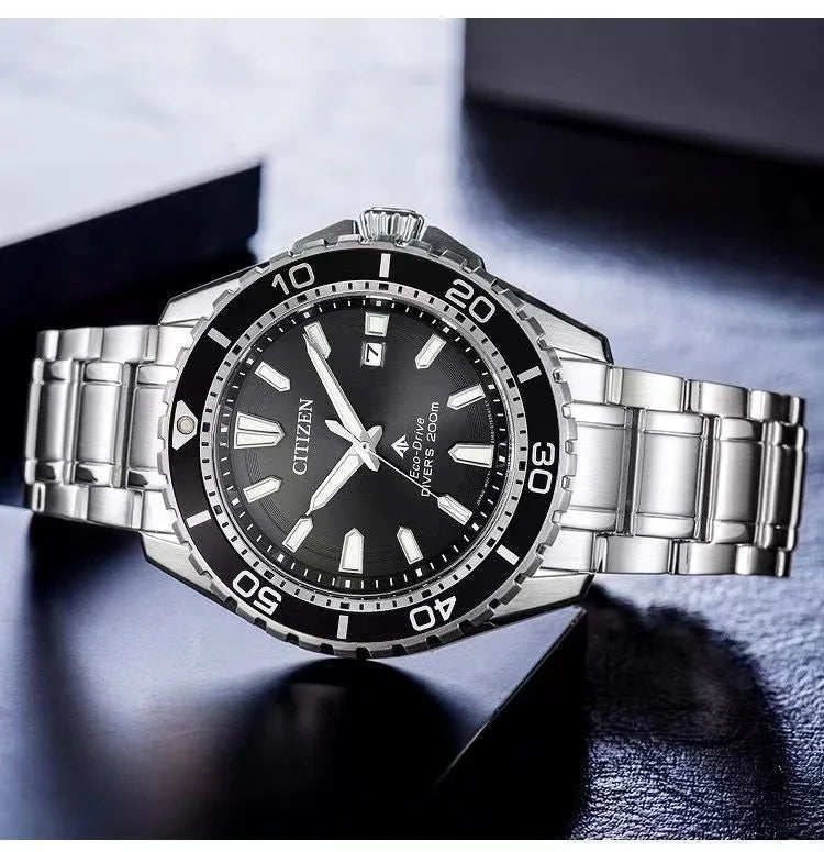 Montre Homme Citizen BM8475-26E – Énergie Solaire Éco-Drive – Étanche 200M – Bracelet Cuir – Design Sport & Élégant - BLACKBEARD OUTDOOR INDUSTRIES