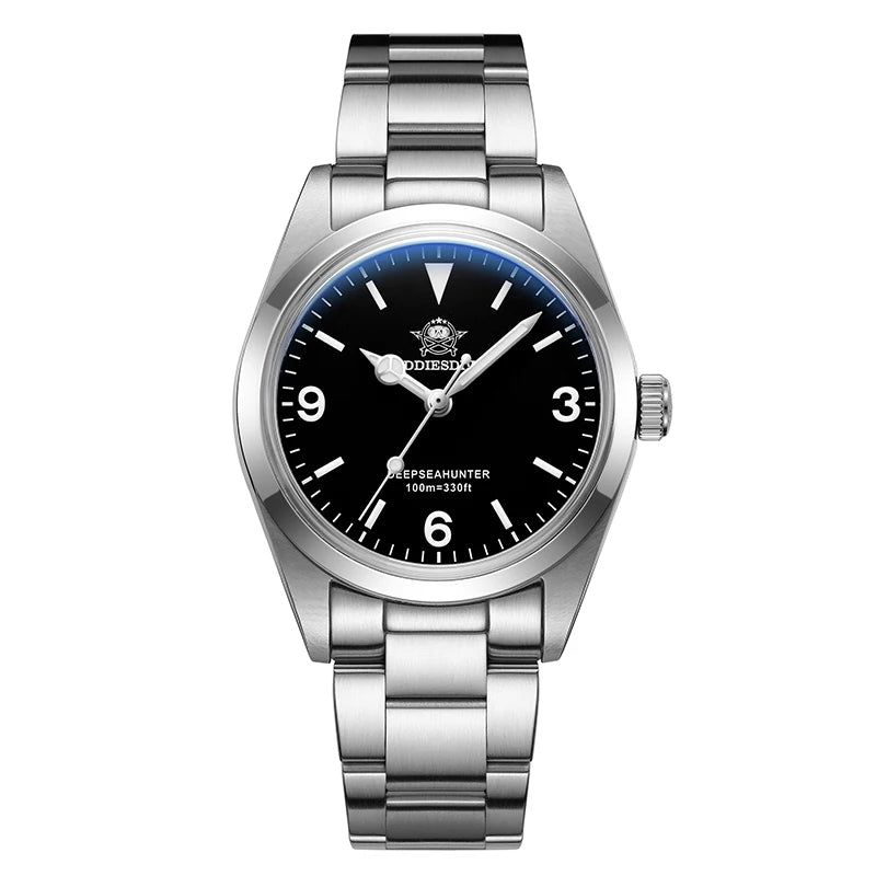 Montre Homme ADDIESDIVE AD2023-1 – Quartz Japonais VH31 – Étanche 100M – Verre Saphir Bulle – Style Business/Diver - BLACKBEARD OUTDOOR INDUSTRIES