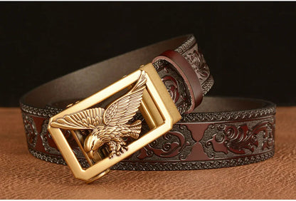 Ceinture en Cuir Véritable SupSindy - Luxe avec Boucle Métallique Ma boutique