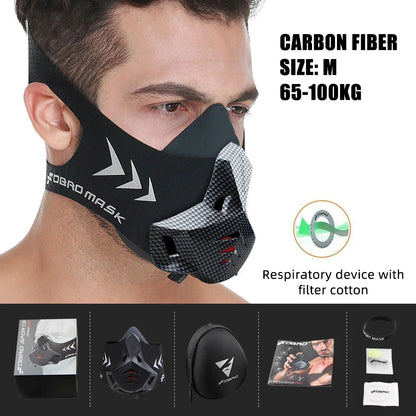 Masque d’Entraînement Sportif – Édition Élévation | Course, Fitness, Cyclisme – Style Noir 2.0 - BLACKBEARD OUTDOOR INDUSTRIES