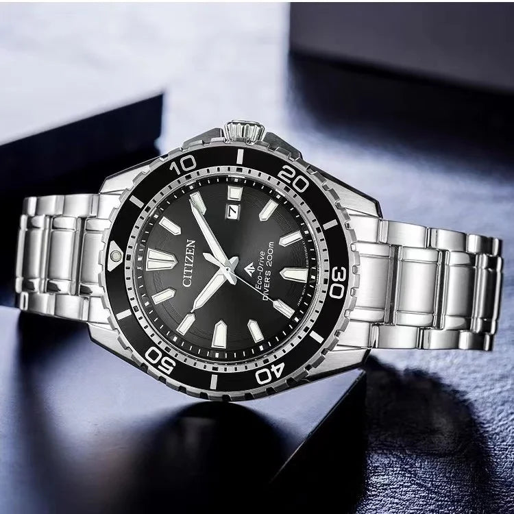 Montre Homme Citizen BM8475-26E – Énergie Solaire Éco-Drive – Étanche 200M – Bracelet Cuir – Design Sport & Élégant - BLACKBEARD OUTDOOR INDUSTRIES