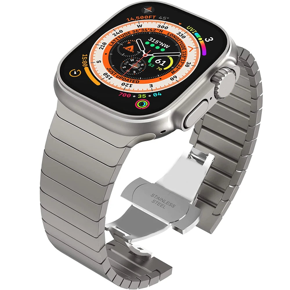 Bracelet en Titane pour Apple Watch (40/42/44/45/46/49mm) BLACKBEARD OUTDOOR INDUSTRIES