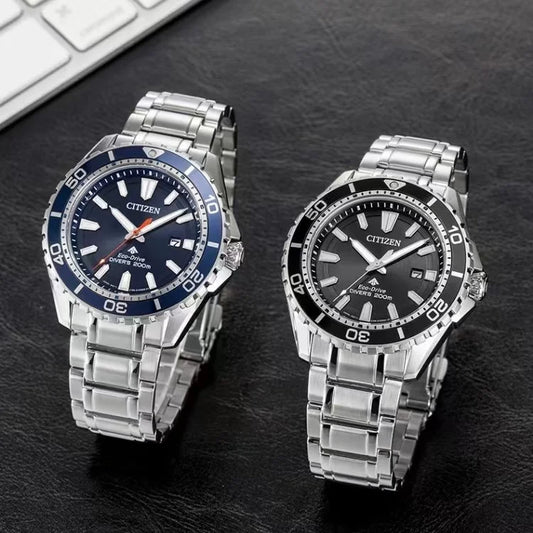 Montre Homme Citizen BM8475-26E – Énergie Solaire Éco-Drive – Étanche 200M – Bracelet Cuir – Design Sport & Élégant - BLACKBEARD OUTDOOR INDUSTRIES
