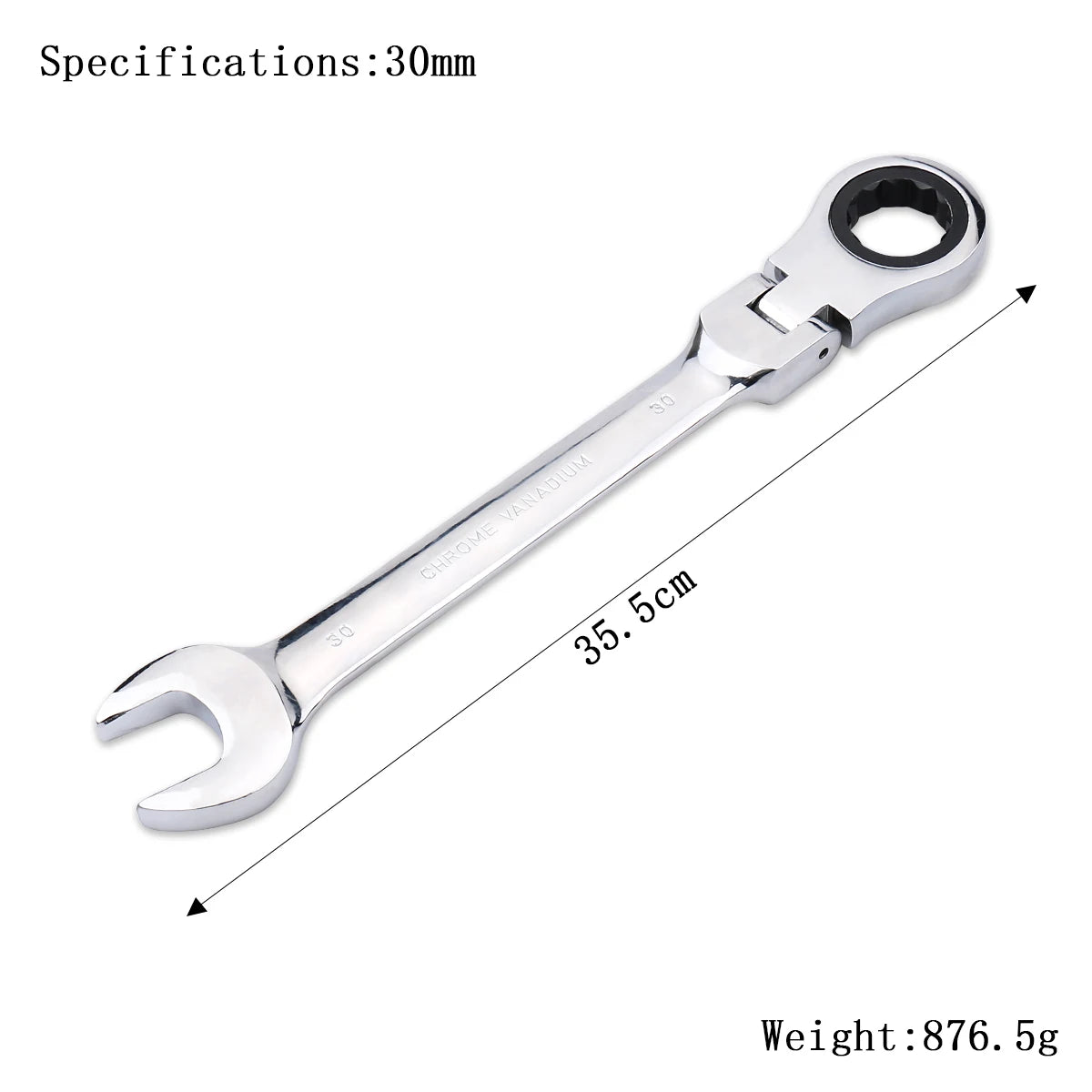 Clé à Cliquet Flexible 72 Dents en Acier Chrome Vanadium – 6 à 27 mm - BLACKBEARD OUTDOOR INDUSTRIES