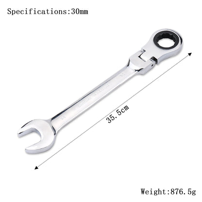 Clé à Cliquet Flexible 72 Dents en Acier Chrome Vanadium – 6 à 27 mm - BLACKBEARD OUTDOOR INDUSTRIES