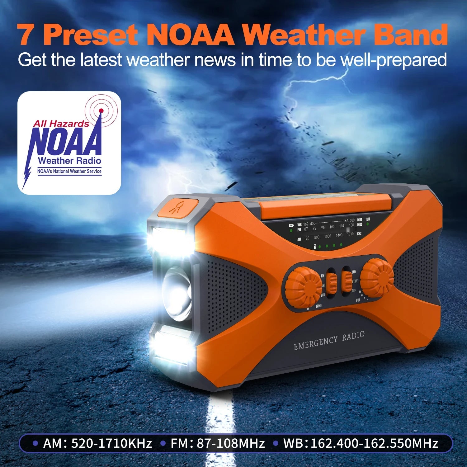radio multifonction de survie solaire AM, FM et NOAA Ma boutique