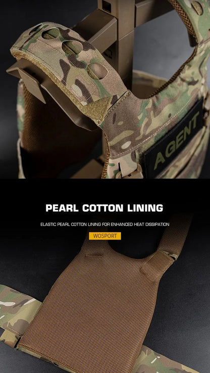 Gilet tactique multi-missions minimaliste FCPC - Porte-plaque léger en Cordura BLACKBEARD OUTDOOR INDUSTRIES