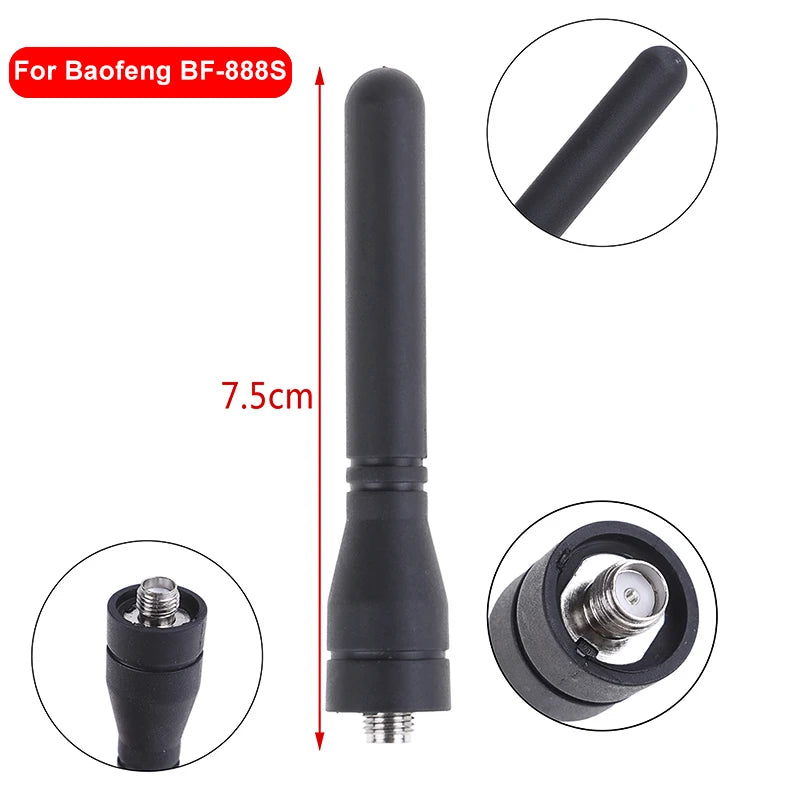 Antenne Souple SF20 SMA-Female pour Radios Baofeng et Compatibles – UHF 400–470MHz - BLACKBEARD OUTDOOR INDUSTRIES