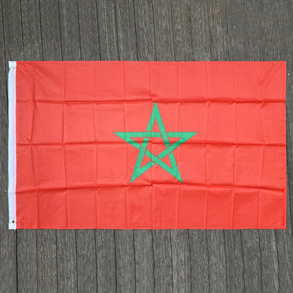 Drapeau du Maroc - 90 x 150 cm - Bannière de décoration murale BLACKBEARD OUTDOOR INDUSTRIES