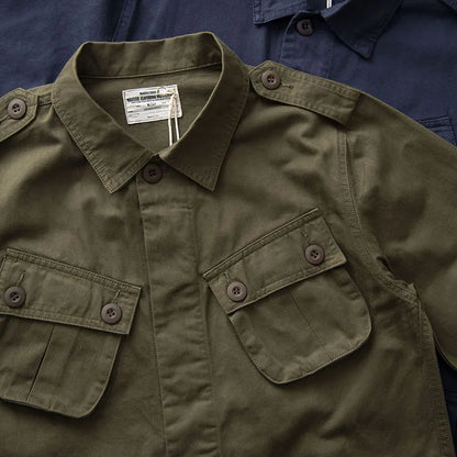 Veste Casual Vintage Amekaji Multi-Poches pour Homme - TCU - BLACKBEARD OUTDOOR INDUSTRIES