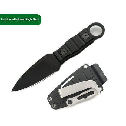 Couteau type kunai – Lame Droite Compacte en Acier Inoxydable Haute Dureté, Couteau Tactique avec Anneau - BLACKBEARD OUTDOOR INDUSTRIES