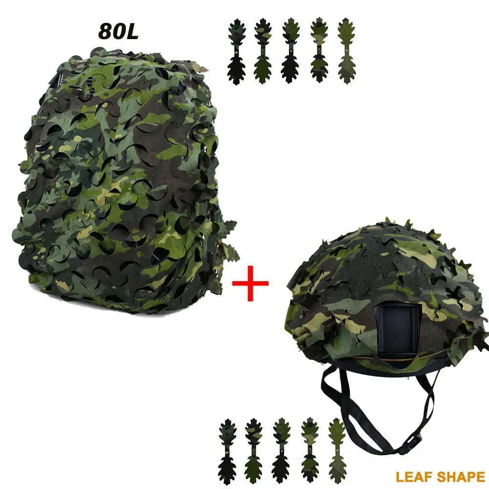 Kit Camouflage 3D Laser Cut – Couvre-Sac à Dos & Couvre-Casque Tactique Ma boutique
