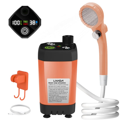 Kit de Douche Portable pour Camping – Pompe de Douche RV avec Écran Numérique Intelligent, Mode Éco Énergétique, Batterie 6000mAh – Idéale pour Aventures en Plein Air - BLACKBEARD OUTDOOR INDUSTRIES