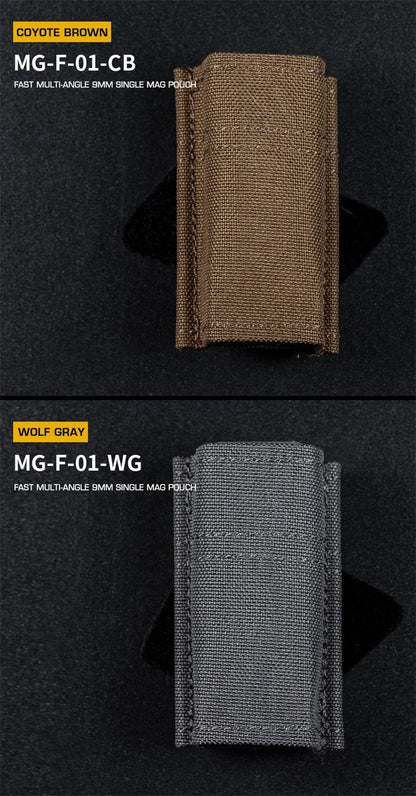 Poche à Chargeur Tactique Molle FAST Multi-Angle pour 9mm – Système de Poche à Magasin Simple BLACKBEARD OUTDOOR INDUSTRIES