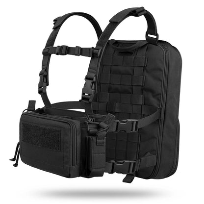 KRYDEX Tactical Flatpack D3 Backpack & D3CR Chest Rig Vest - Système modulable Camouflage pour Chasse, Airsoft et Activités Extérieures BLACKBEARD OUTDOOR INDUSTRIES