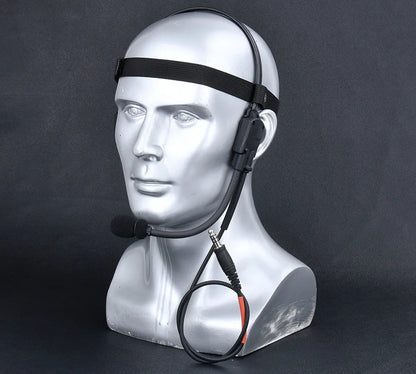 Casque Tactique WADSN MH180-V avec Conduction Osseuse pour Airsoft – Casque de Signalisation avec Microphone pour Interface 7.0 PLUG PTT BLACKBEARD OUTDOOR INDUSTRIES