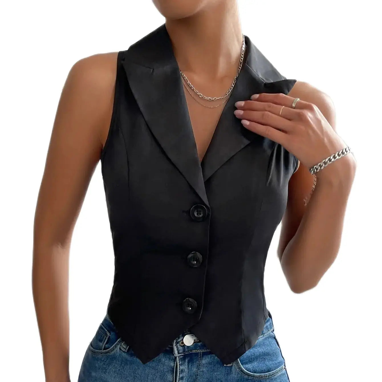 Gilet Slim Femme Printemps  – Style Européen & Américain | Casual Chic | Léger & Élégant - BLACKBEARD OUTDOOR INDUSTRIES