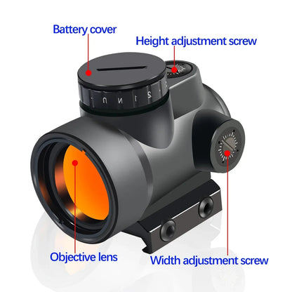 Viseur Point Rouge Tactique – Reflex Red Dot Sight 1x – Collimateur Optique pour Rail 20mm Ma boutique