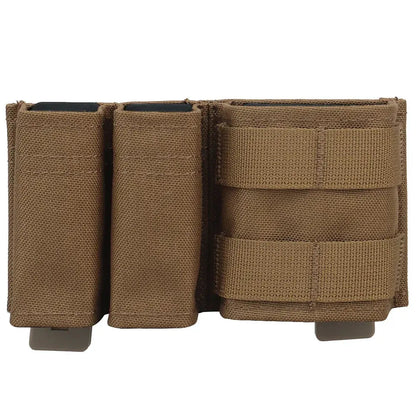 Tactical Outdoor Double Stack Magazine Pouch 5.56 & 9mm – MOLLE Compatible Ma boutique