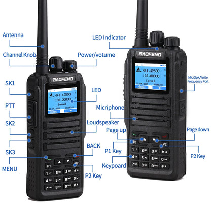 Talkie Walkie Baofeng DMR DM-1701 Digital & Analog - Dual Mode, Haute Performance - BLACKBEARD OUTDOOR INDUSTRIES