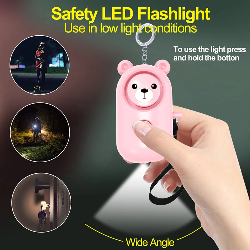 Self Defense Alarm 130DBAnti-wolf Girl Child Women Security Protect Alert Personal Safety Scream Loud Emergency Alarm Keychain BLACKBEARD OUTDOOR INDUSTRIES