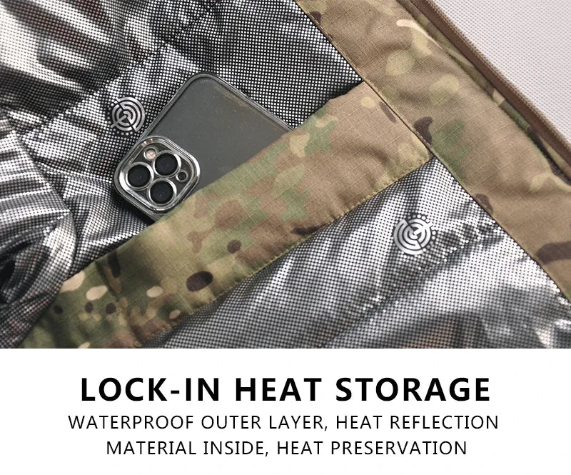 Ensemble d’Hiver Chasse Outdoor – Veste et Pantalon Camouflage Épais, Chauds, Imperméables, Uniforme Tactique Résistant à l’Usure - BLACKBEARD OUTDOOR INDUSTRIES