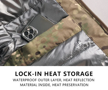 Ensemble d’Hiver Chasse Outdoor – Veste et Pantalon Camouflage Épais, Chauds, Imperméables, Uniforme Tactique Résistant à l’Usure - BLACKBEARD OUTDOOR INDUSTRIES