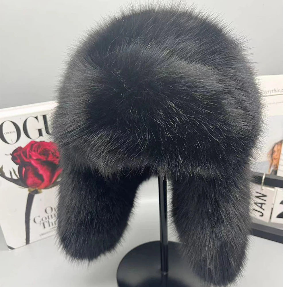 Chapka Saga Furs en Faux Vison Bleu - BLACKBEARD OUTDOOR INDUSTRIES
