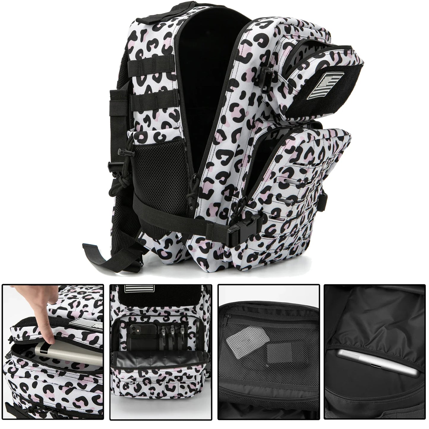 Sac à Dos Tactique 25L / 45L pour Homme et Femme – Laser Cut MOLLE, Sac Polyvalent pour Randonnée, École et Gym - BLACKBEARD OUTDOOR INDUSTRIES