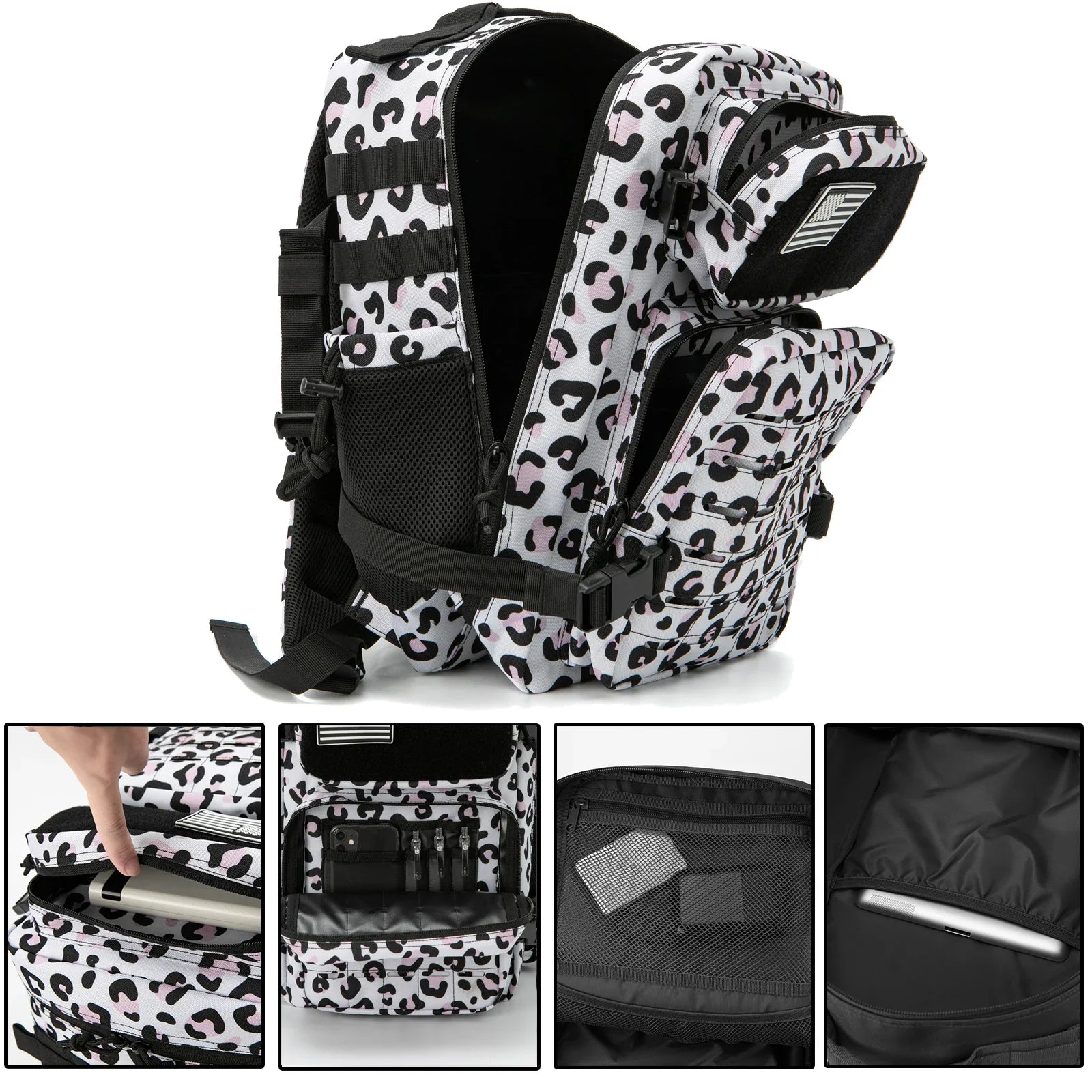 Sac à Dos Tactique 25L / 45L pour Homme et Femme – Laser Cut MOLLE, Sac Polyvalent pour Randonnée, École et Gym - BLACKBEARD OUTDOOR INDUSTRIES