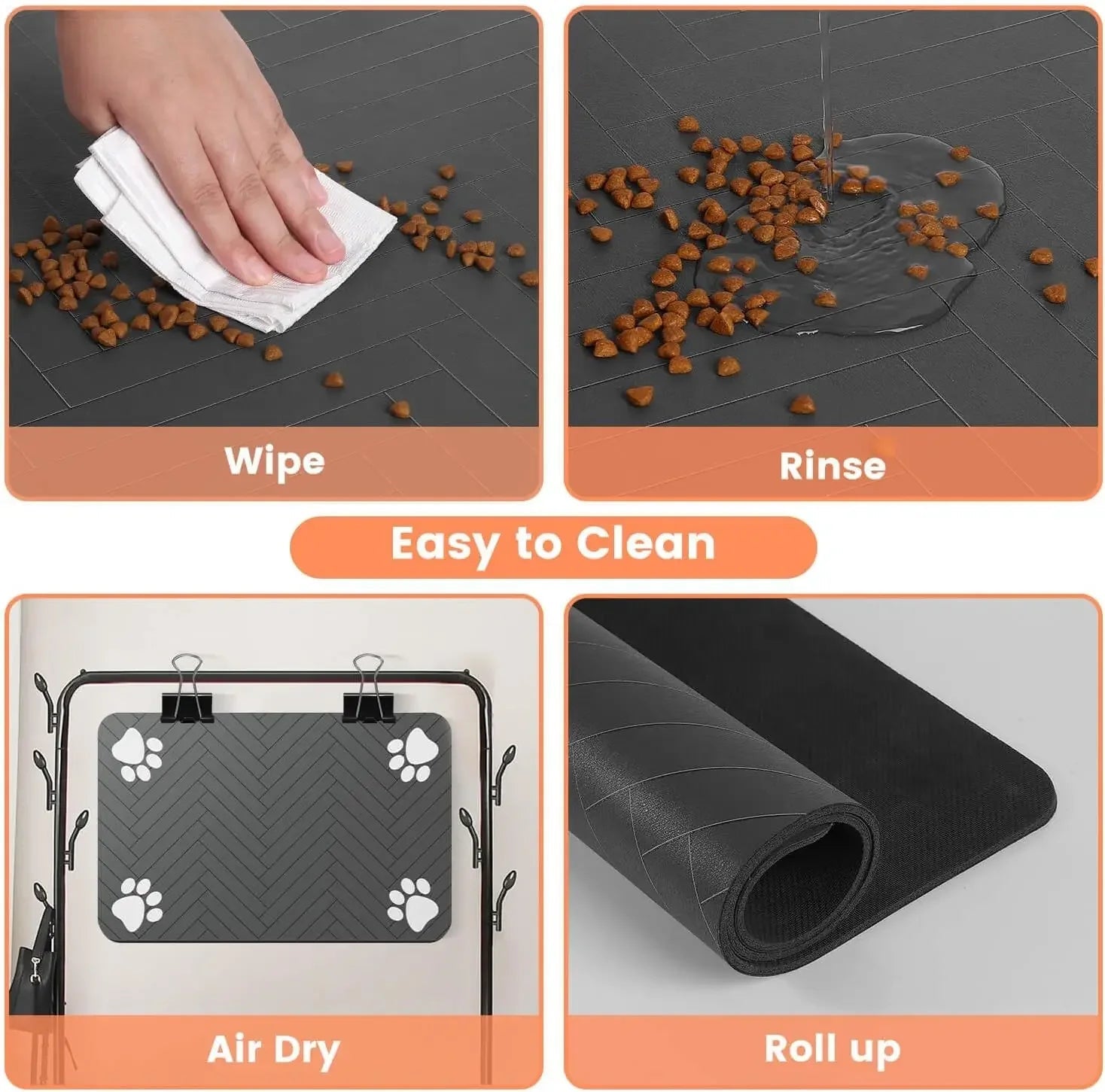 Tapis de Nourrissage Absorbant pour Animaux – Imperméable, Antidérapant & Séchage Rapide – Idéal pour Gamelles de Chiens et de Chats Ma boutique