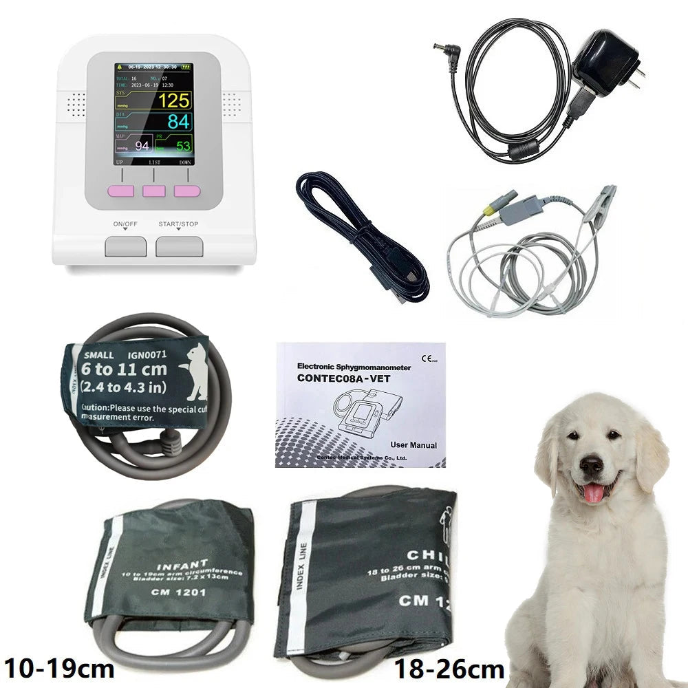 CONTEC08A Moniteur de Tension Artérielle Électronique pour Animaux (Vétérinaire) Ma boutique