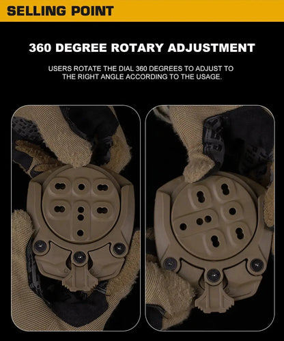 Adaptateur de Holster Tactique 360° – Base Rotative Modulaire pour Holster de Chasse et Airsoft Ma boutique