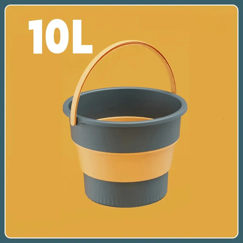 Seau Pliable avec Couvercle 5L / 10L / 17L — Seau Multi-Usages Portable pour Camping, Voiture, Pêche, Maison - BLACKBEARD OUTDOOR INDUSTRIES