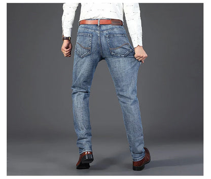 Jeans Business Homme – Coupe Droite Stretch, Bleu/Noir, Denim Classique BLACKBEARD OUTDOOR INDUSTRIES