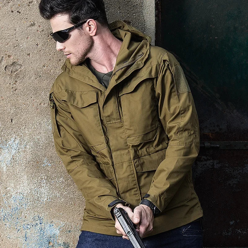 Veste Militaire Homme M65 – Tactique & Résistante | Coupe-Vent Imperméable avec Capuche – Style US/UK Army - BLACKBEARD OUTDOOR INDUSTRIES