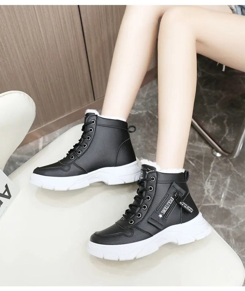 Bottines Femme Hiver 2024 – Chaussures Chaudes Imperméables à Lacets - BLACKBEARD OUTDOOR INDUSTRIES