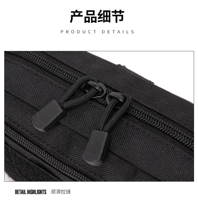 Pochette Tactique MOLLE EDC – Kit de Premiers Secours, Porte-Cellulaire, Sac de Taille Utilitaire – Pour Chasse, Randonnée et Sports de Plein Air - BLACKBEARD OUTDOOR INDUSTRIES