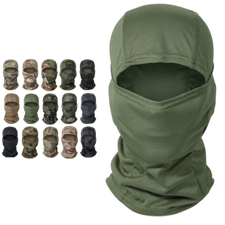 Masque Balaclava Tactique Multicam - Masque Complet de Protection du Visage, Chapeau de Cyclisme et Chasse, Camouflage, Écharpe Balaclava - BLACKBEARD OUTDOOR INDUSTRIES