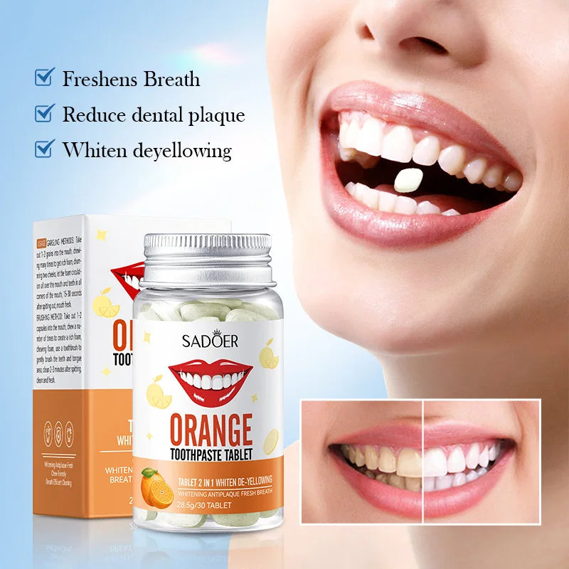 Dentifrice Solide en Capsules – Saveur Orange - BLACKBEARD OUTDOOR INDUSTRIES