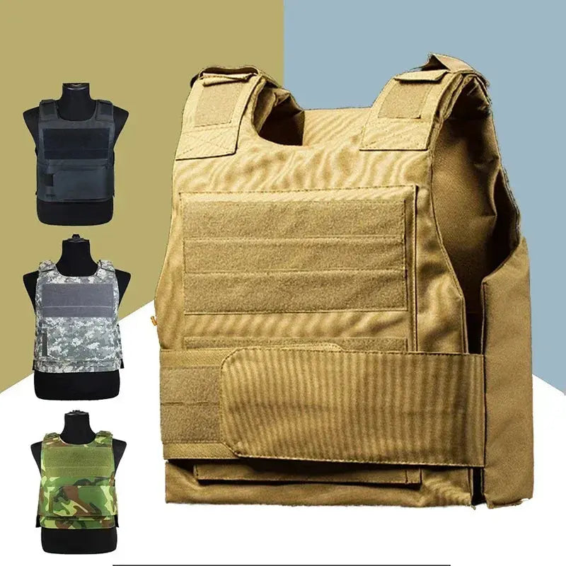 Housse de Gilet Pare-Balles Porte-Plaques – Tactical Vest MOLLE Combat Assault Plate Carrier Ma boutique