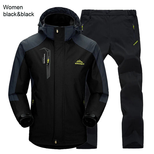 Ensemble Veste & Pantalon de Randonnée Femme TRVLWEGO | Imperméable 20000MM | Coupe-Vent | Outdoor Camping Trekking - BLACKBEARD OUTDOOR INDUSTRIES
