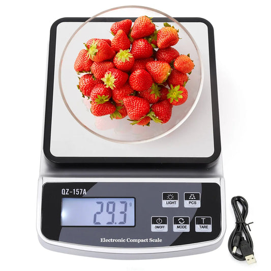 Balance Électronique de Cuisine 15KG / 3KG – Rechargeable USB, Haute Précision, Étanche, Multifonction Ma boutique