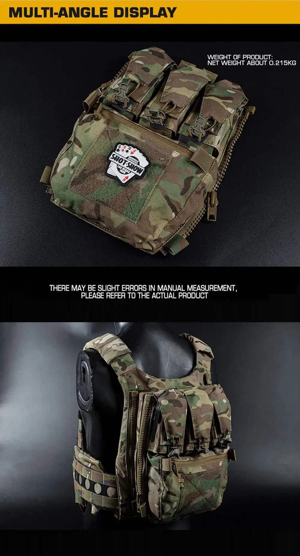 V5 FCPC Zip Panneau Arrière Tactique - Complément Ma boutique