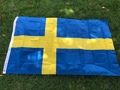 Drapeau de la Suède – 3x5 Pieds (90x150 cm) – Drapeau National du Royaume de Suède – Bannière en Polyester Suspendue BLACKBEARD OUTDOOR INDUSTRIES