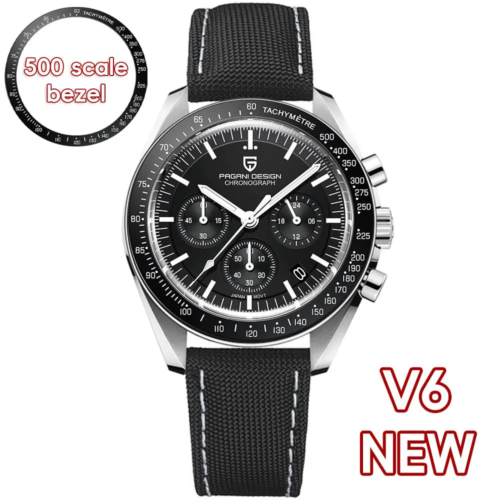 PAGANI DESIGN PD-1701 Moonwatch 2025 – Hommage à la CK2998 – Montre Homme Quartz Chronographe de Luxe - BLACKBEARD OUTDOOR INDUSTRIES