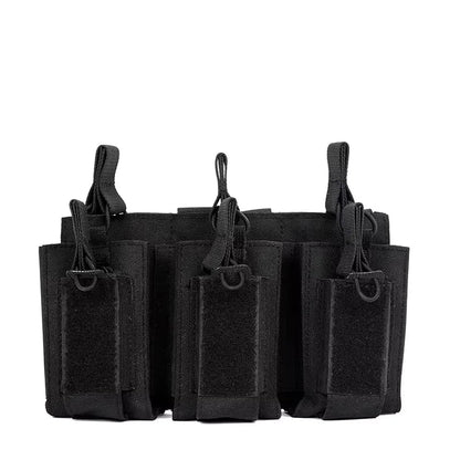 Poche Tactique Triple Chargeur – Ouverture Rapide – Compatible M4/M16/AK – Système Molle - BLACKBEARD OUTDOOR INDUSTRIES