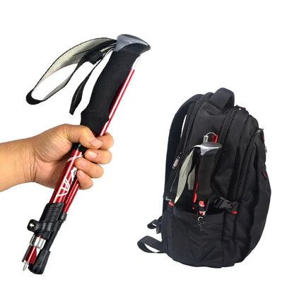 Bâton de Randonnée Pliable 5 Sections – PACOONE | Léger, Télescopique & Portable – 130 cm - BLACKBEARD OUTDOOR INDUSTRIES