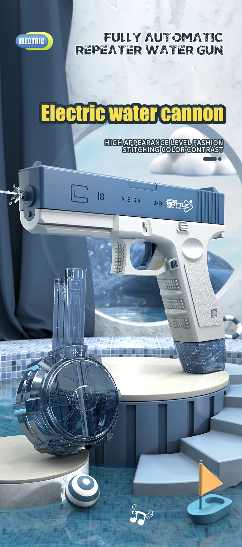 M416 water Pistol Shooting Toy Full Automatic Ma boutique