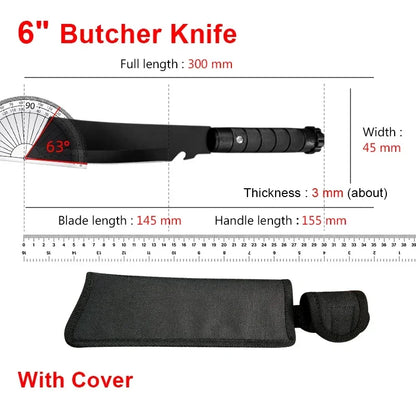 Couteau de Boucher Forgé à la Main – Inox 5Cr15Mov - BLACKBEARD OUTDOOR INDUSTRIES